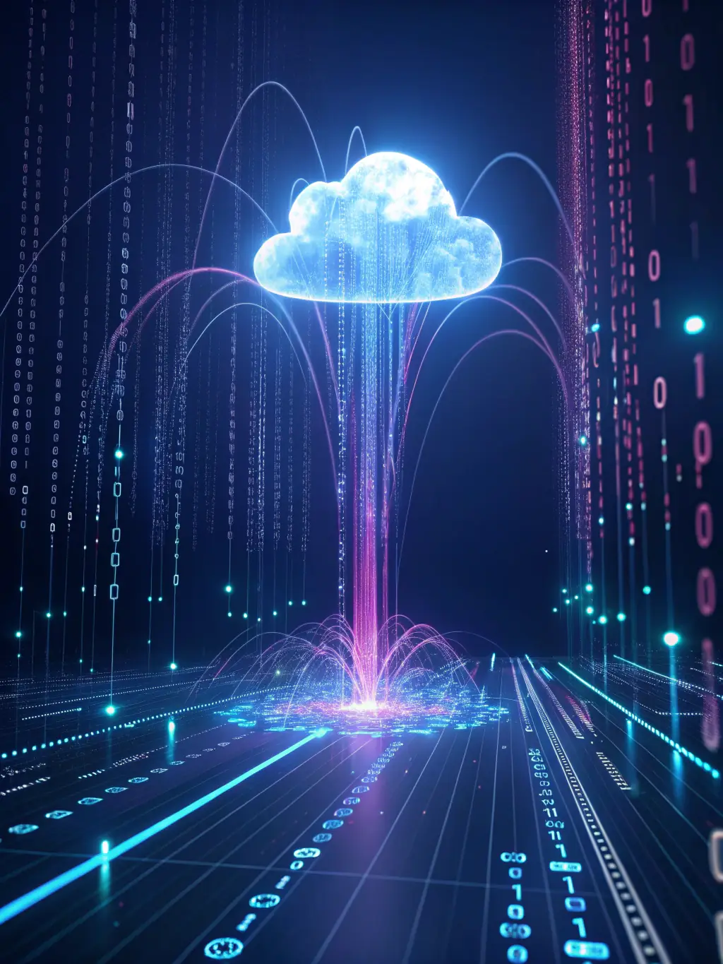 An abstract image representing data being structured and analyzed, symbolizing the AI readiness features across the packages.